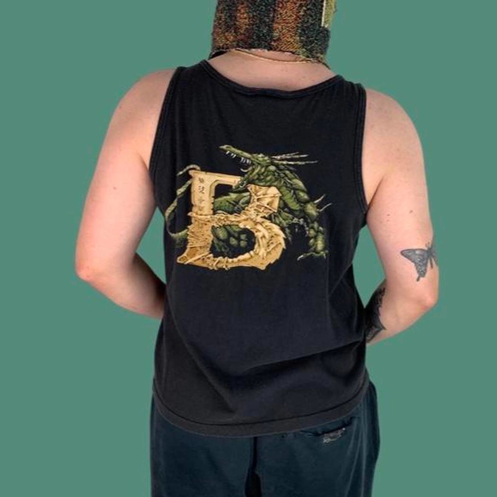 Vintage 90s Bugle Boy dragon tank top